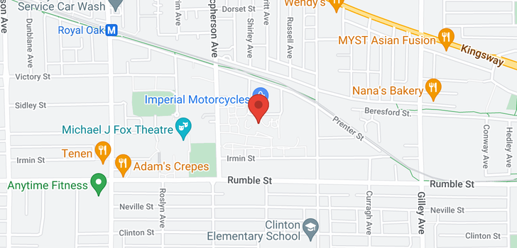 map of 312 5788 SIDLEY STREET